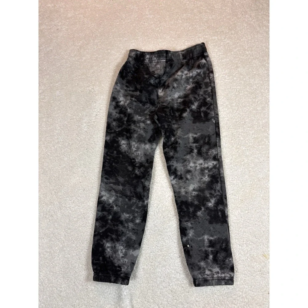 Under Armour Joggers Boys S Grey Black Tie Dye‎ Good Fleece Athletic Pants